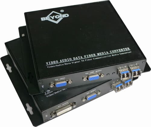 1CH 1080P VGA fiber optical convters extenders over 4 fiber